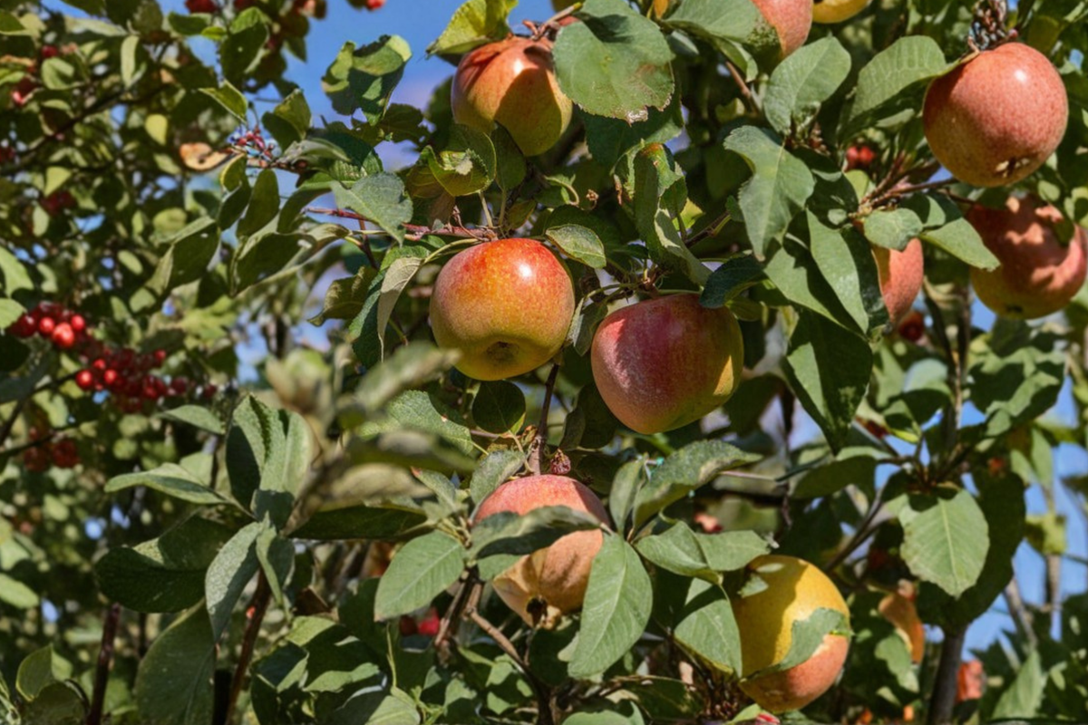 Fuji Apple Tree Malus domestica 4–6 ft Live Plant – Fruit Producing Tree for Home Orchard