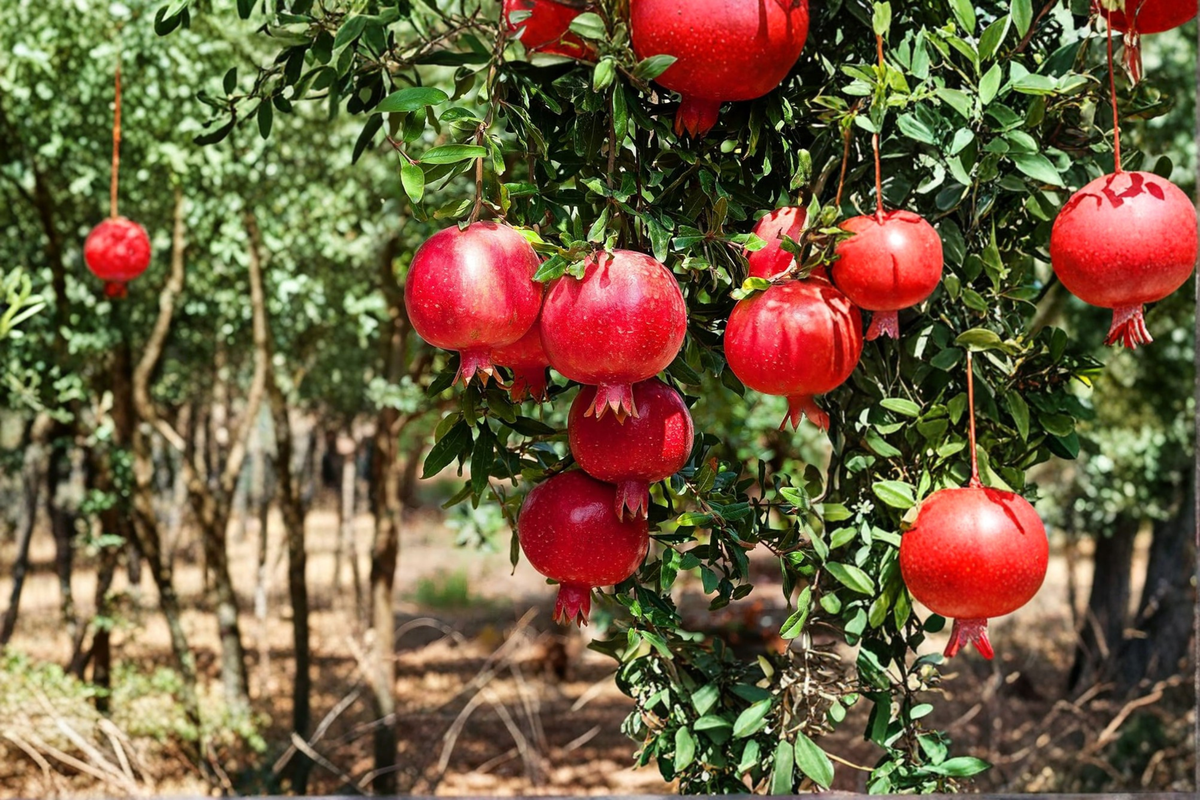 Wonderful Pomegranate Tree Punica granatum 4–6 ft Live Plant – Fruit Producing Tree for Home Orchard