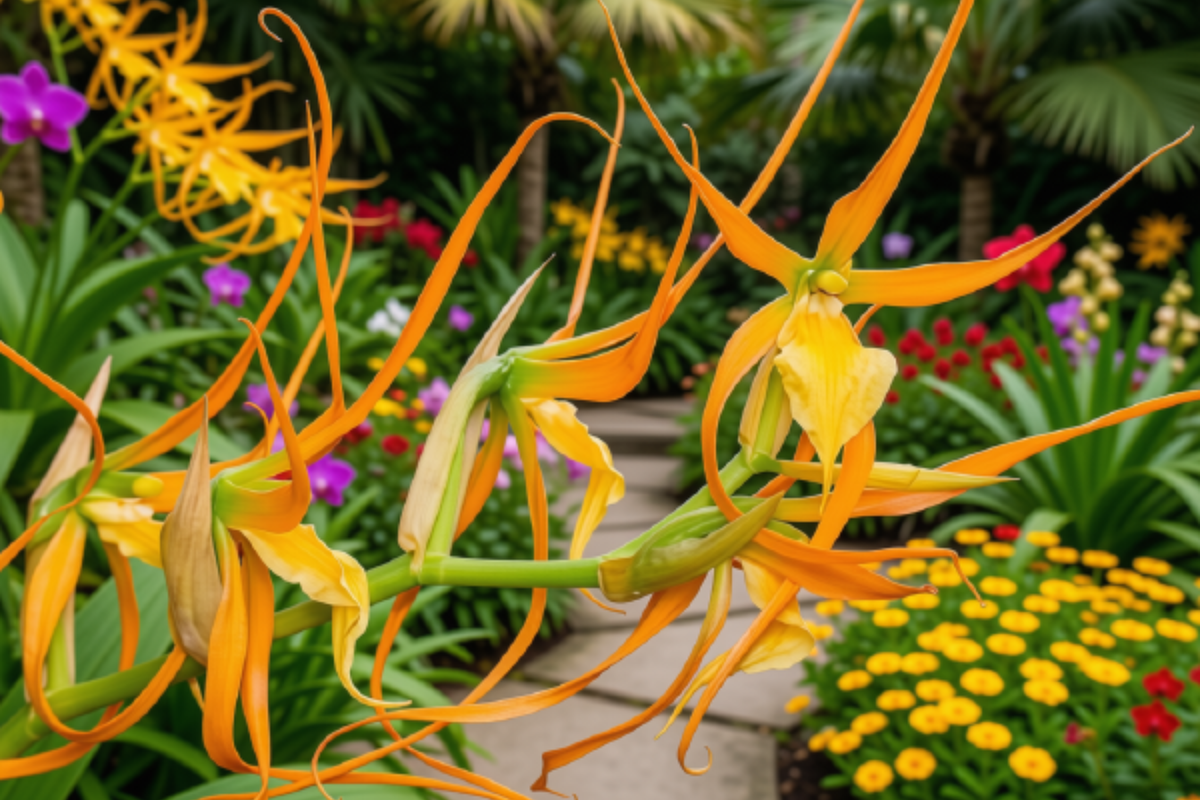 Brassia Daddy Long Legs 'Fred Schwartz' Live Orchid Plant – Starter Brassia Hybrid