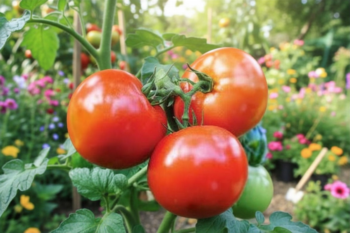 Celebrity Tomato Live Plant | Rooted Starter Plant, Large Red Fruit