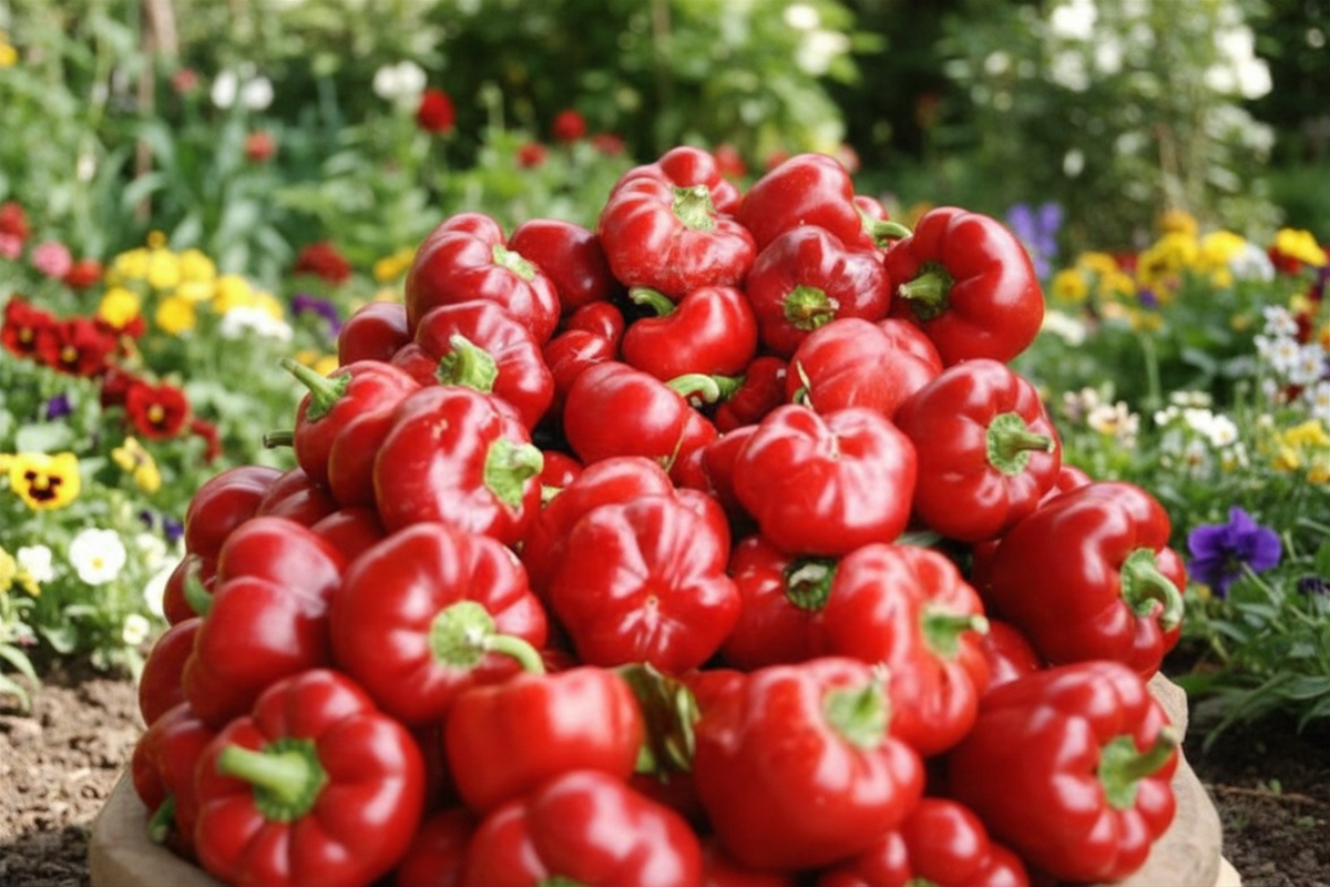 Pimento Sweet Pepper Live Plant - Rooted Starter, Capsicum annuum