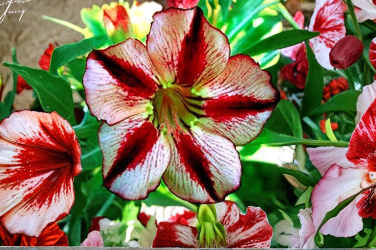 French Delight Desert Rose Seeds (Adenium obesum) Mixed Colors - 10 Seeds