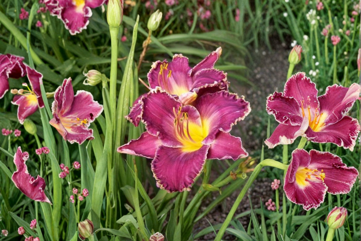 Daylily Viking Magic Bare Root Plants - 3 Pack