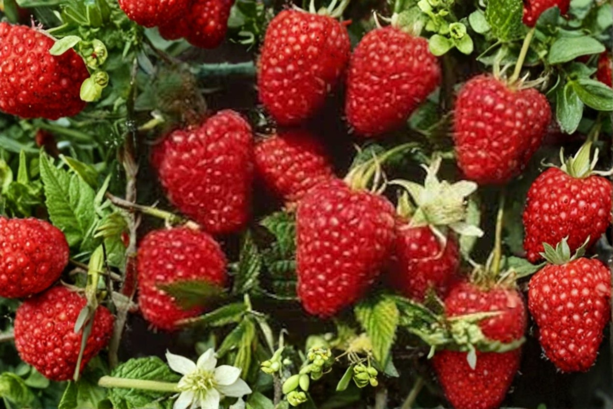 Himbo Top Everbearing Raspberry - 1 Gallon Pot, Rubus idaeus