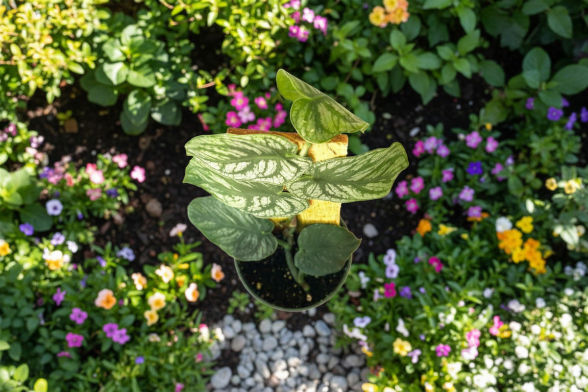 Monstera Dubia Live Plant, 4-Inch Pot | Shingle Plant, Variegation Optional