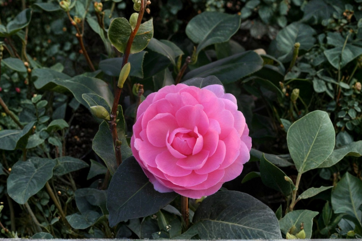 Camellia E.G. Waterhouse – 3 Gallon Live Plant | Camellia × williamsii Pink Flowering Evergreen Shrub