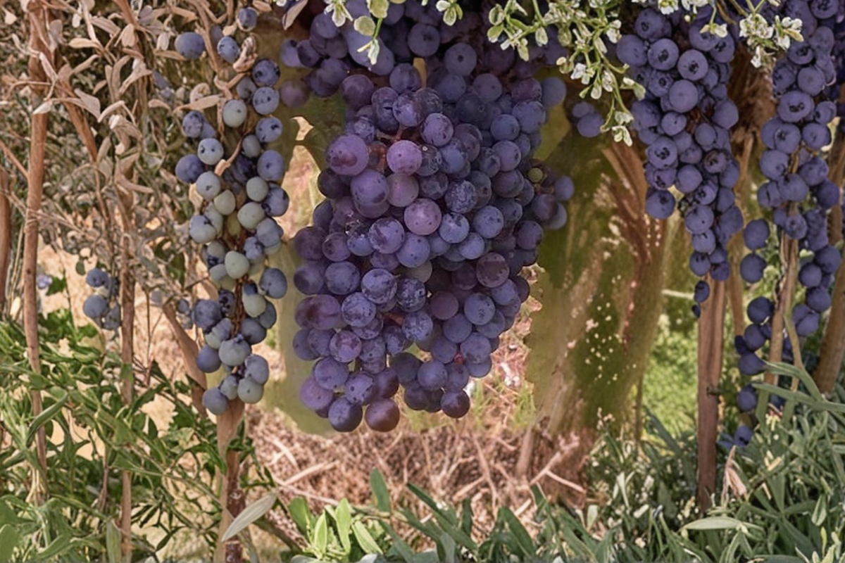 Black Monukka Seedless Grape - 1 Gallon Live Plant, Dark Seedless Grapes
