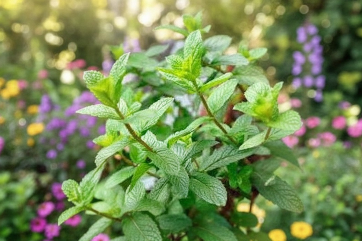 Julep Mint Live Plant - Rooted Mint Herb, 4-6 Inches, Shipped Without Pot