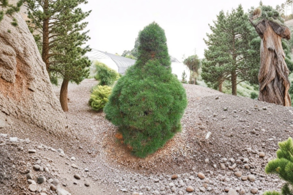 Scotch Pine Green Penguin Live Plant (Pinus sylvestris) 1 Gallon Pot, ~10in Tall