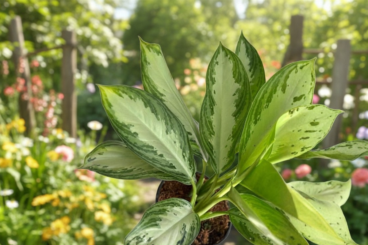 Aglaonema Silver Bay Live Plant - 6 Inch Pot | Chinese Evergreen Indoor Houseplant
