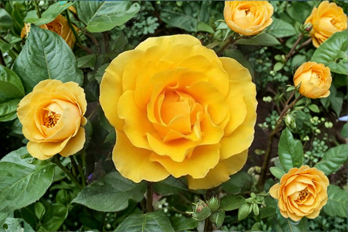 Yellow Rose Seeds - 20 Pack | Ornamental Shrub Rose Flower Seeds