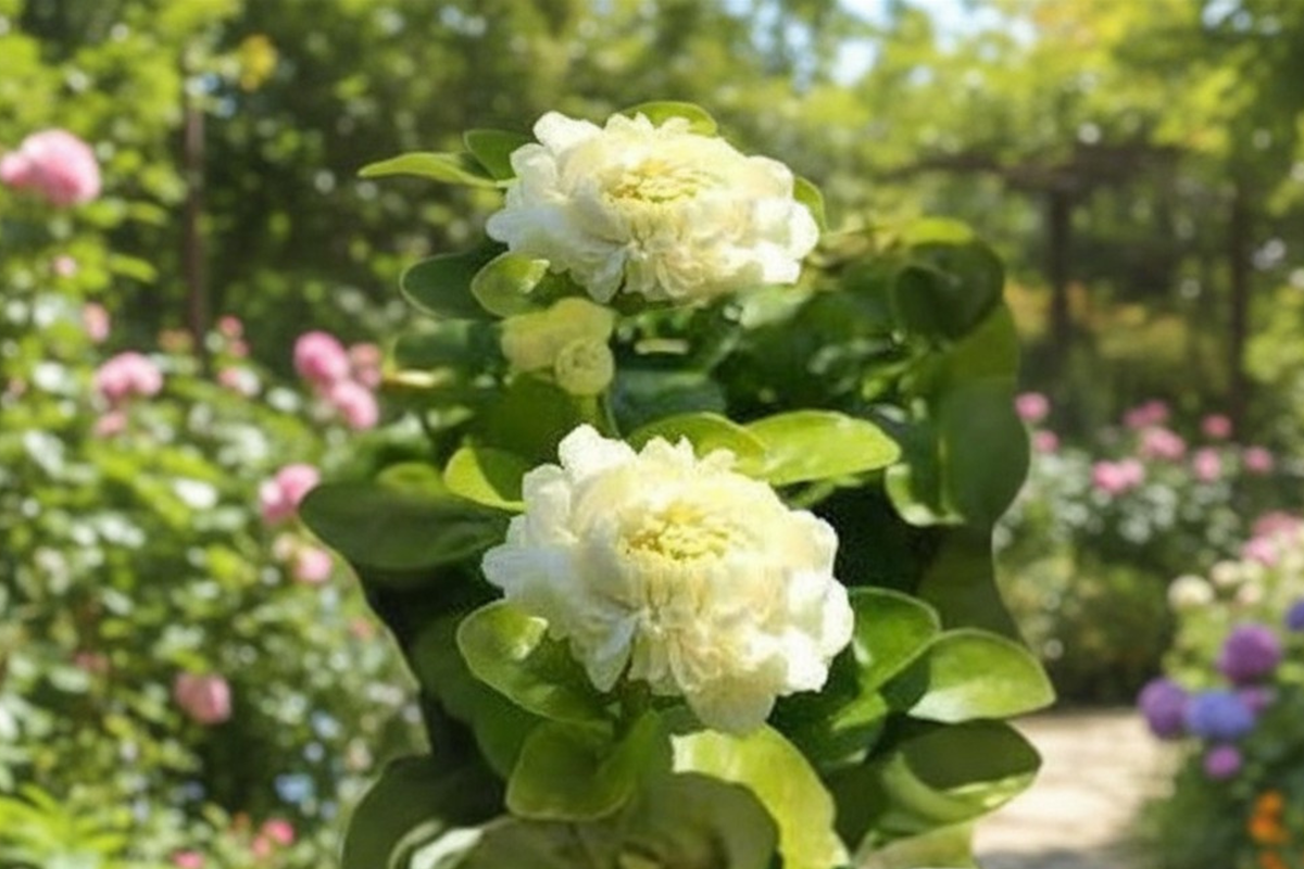 Grand Duke Jasmine (Jasminum sambac) Rooted Starter Plant - Arabian Jasmine, White Flowers
