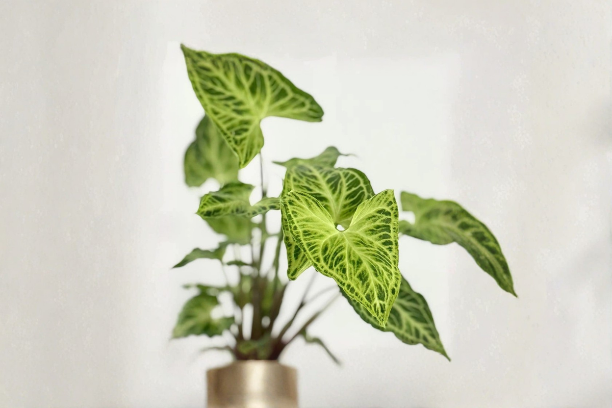 Syngonium Batik - White Veined Arrowhead Plant, 4 Inch Potted Live Plant
