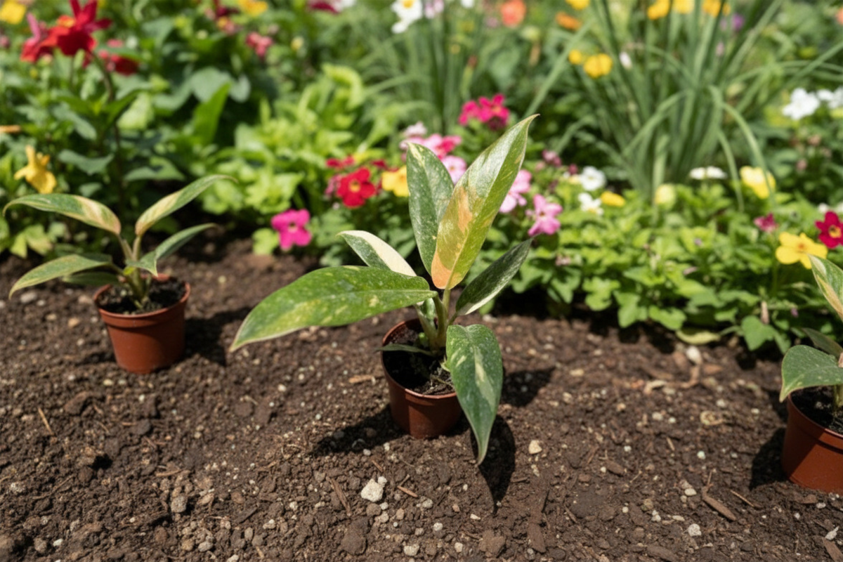 Philodendron Ring of Fire | Rooted 2-Inch Pot Starter Plant