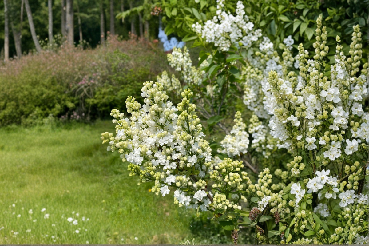 Fiala Remembrance Lilac - Syringa vulgaris Live Plant, 1 Gallon Pot