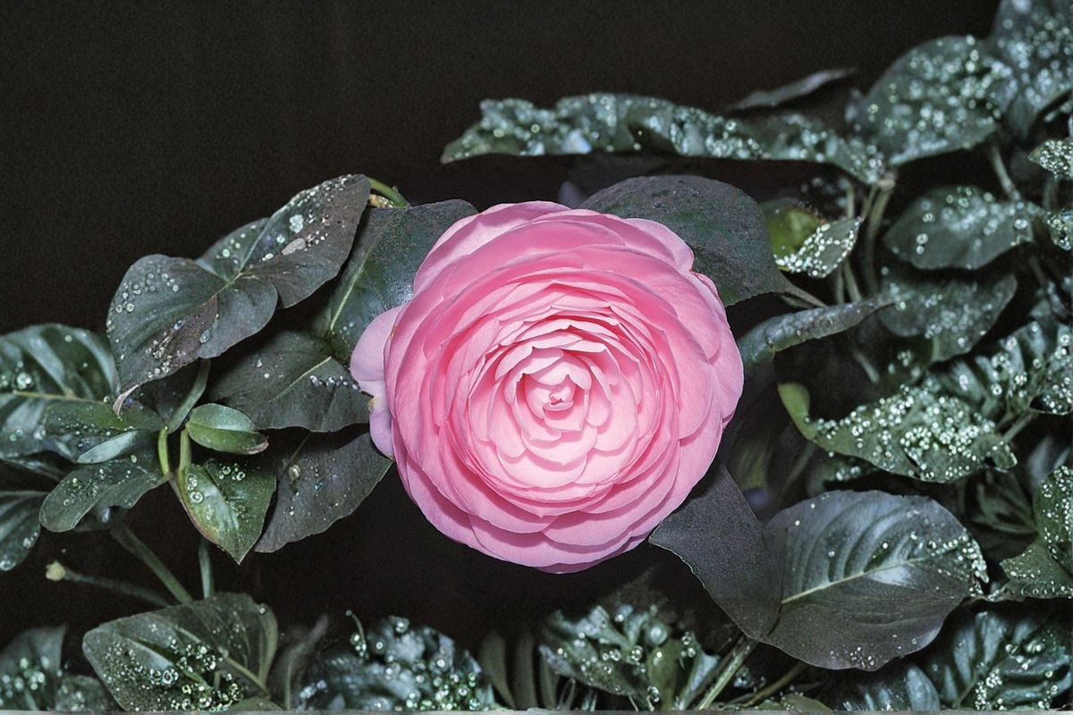 Japanese Camellia Pearl Maxwell - 1 Gallon Live Plant, Camellia japonica (Pink/White) Evergreen Shrub