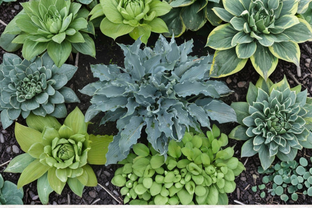 Waterslide Hosta - 3-Inch Pot Starter Plant, Blue-Green Foliage