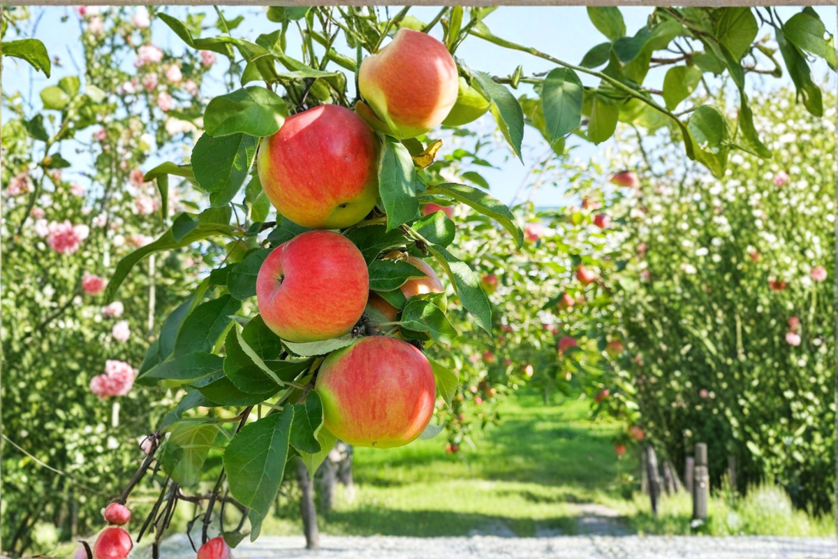 Fuji Apple Tree - Grafted Live 4ft Tall Fruit Tree Ready to Plant
