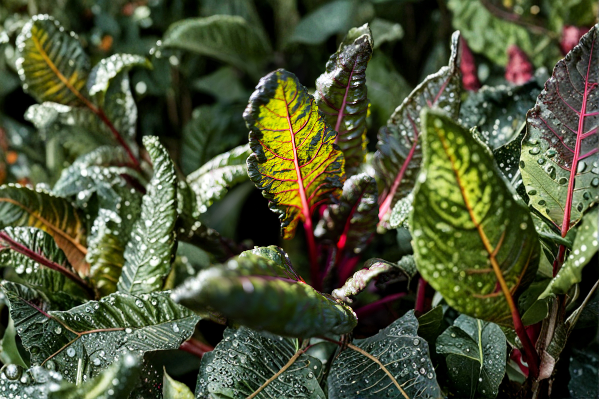 Red Veined Sorrel Live Rooted Plant - Rumex sanguineus | Edible Herb