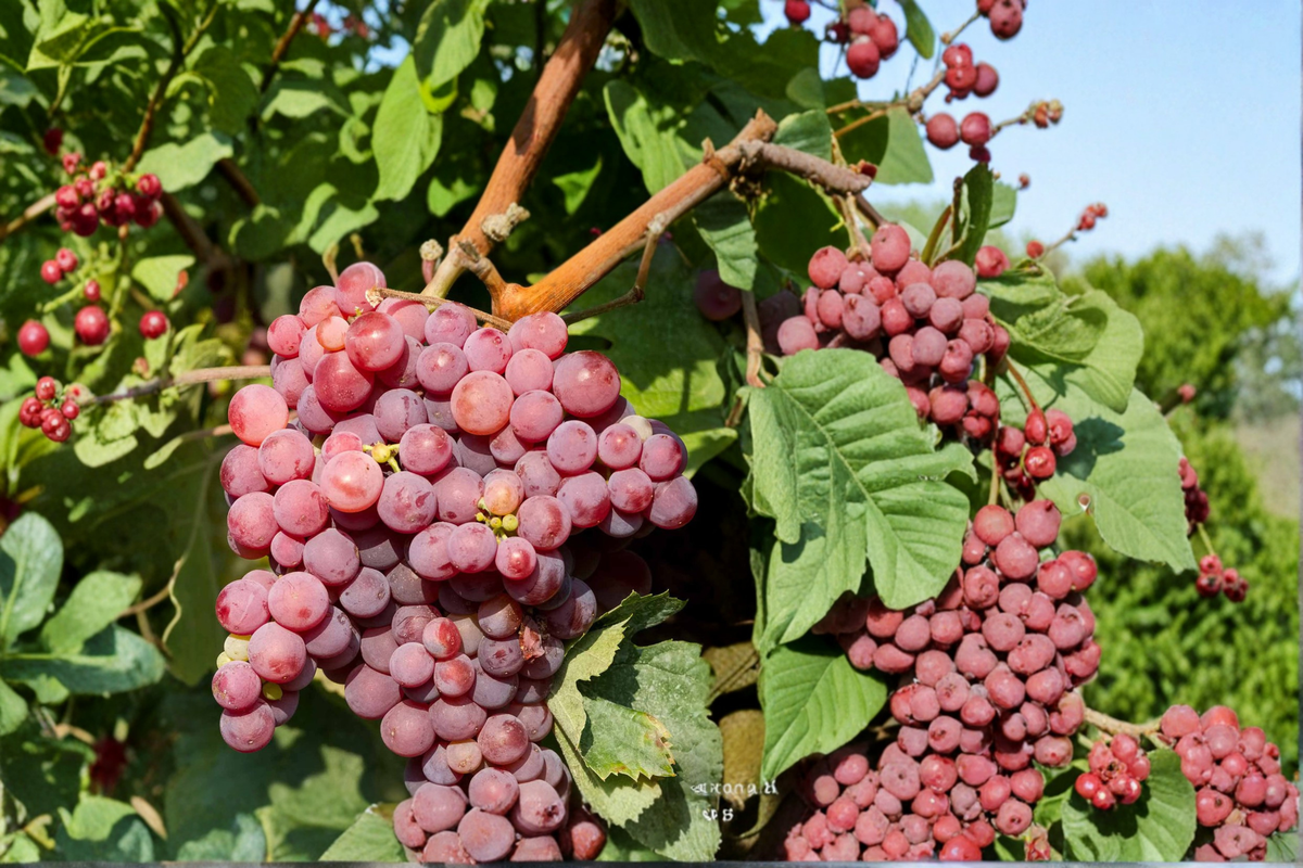 Red Flame Seedless Grape Vine – 4-6 ft Live Plant for Trellis, Sun-loving, Seedless Red Grapes