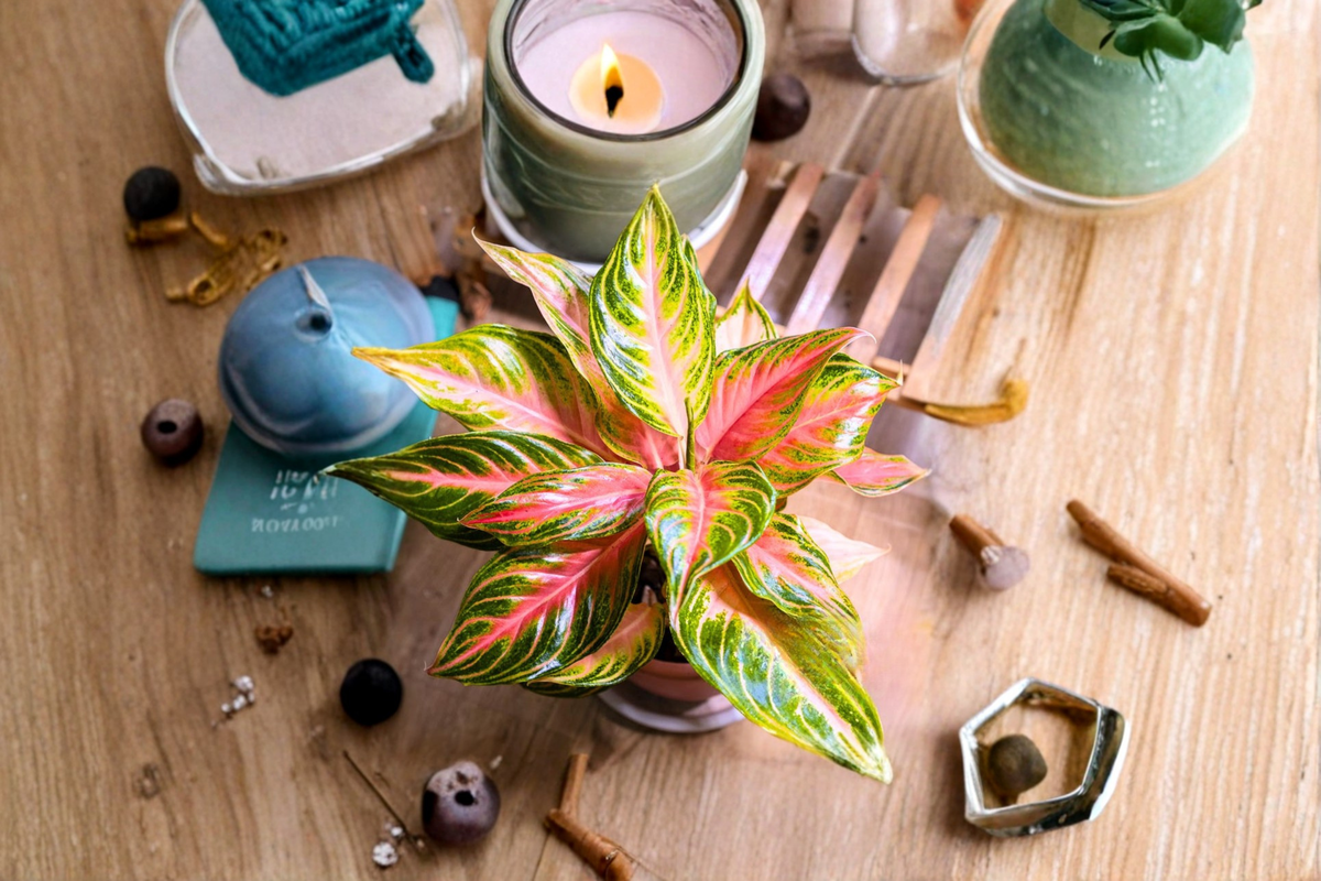 Aglaonema Panama Pink Live Plant | Pink Variegated Chinese Evergreen - Rooted Starter Plant