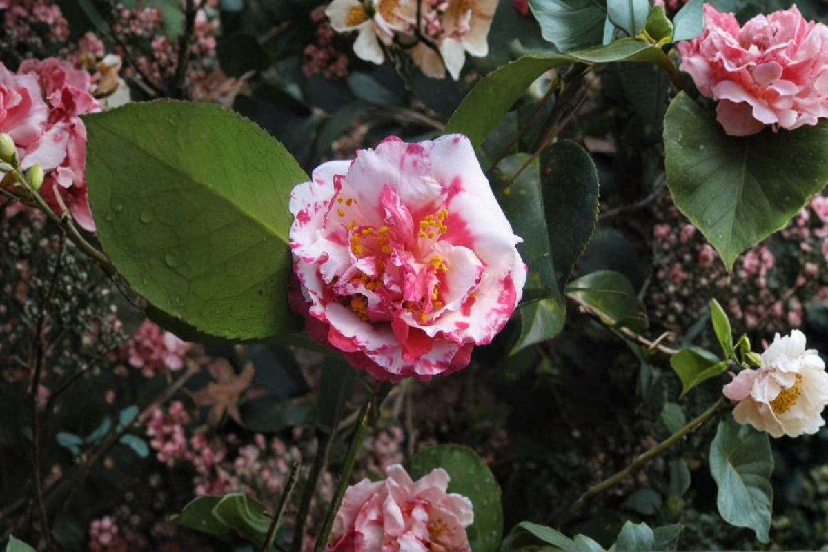 Japanese Camellia Daikagura - 1 Gallon Live Plant, Camellia japonica
