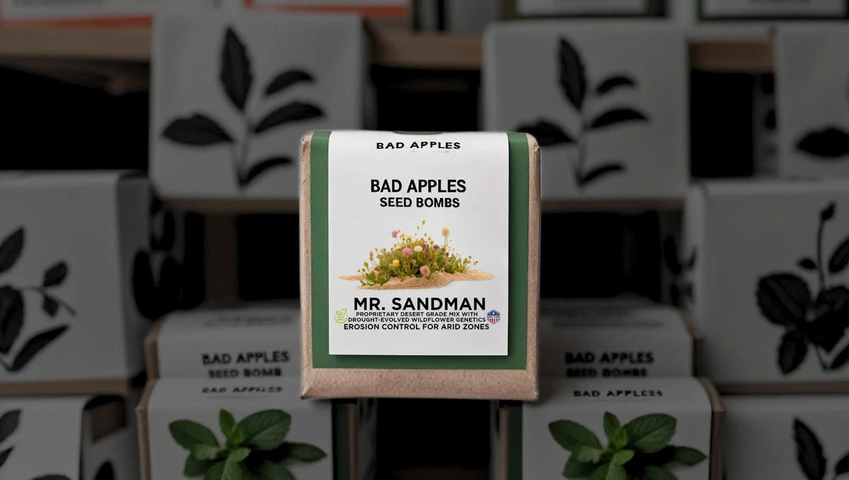 Seed Bombs - MR. SANDMAN™ Variety for Erosion Control in Arid Zones & Deserts - Bad Apples