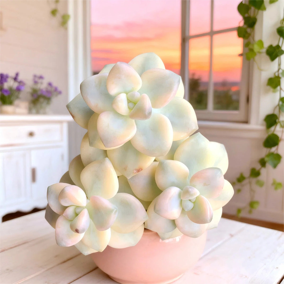 Graptoveria paraguayense bernalense Variegata - Rare Variegated Graptoveria Bare Root