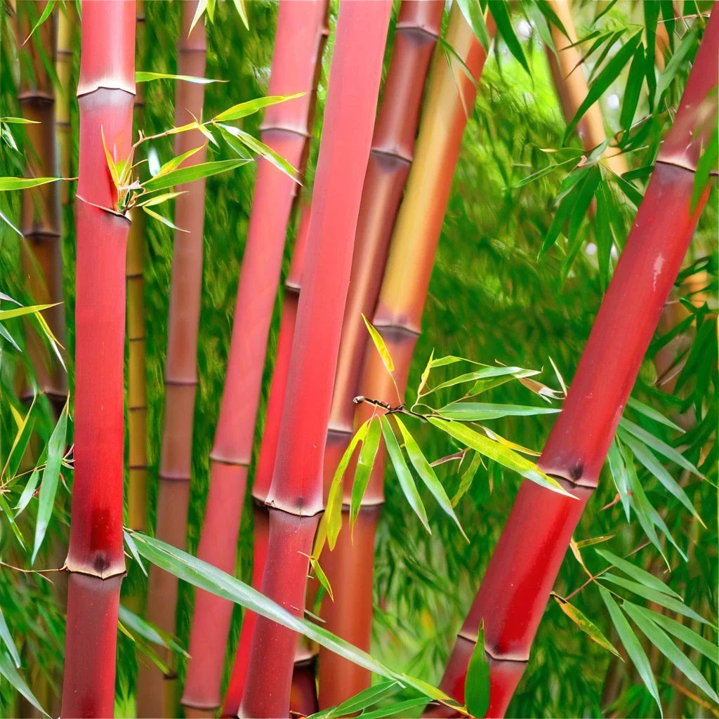 50 Bamboo Seeds - Clumping Privacy Plant - "Red Panda" - Ideal for Shade Screens - Fast-Growing Garden Plants