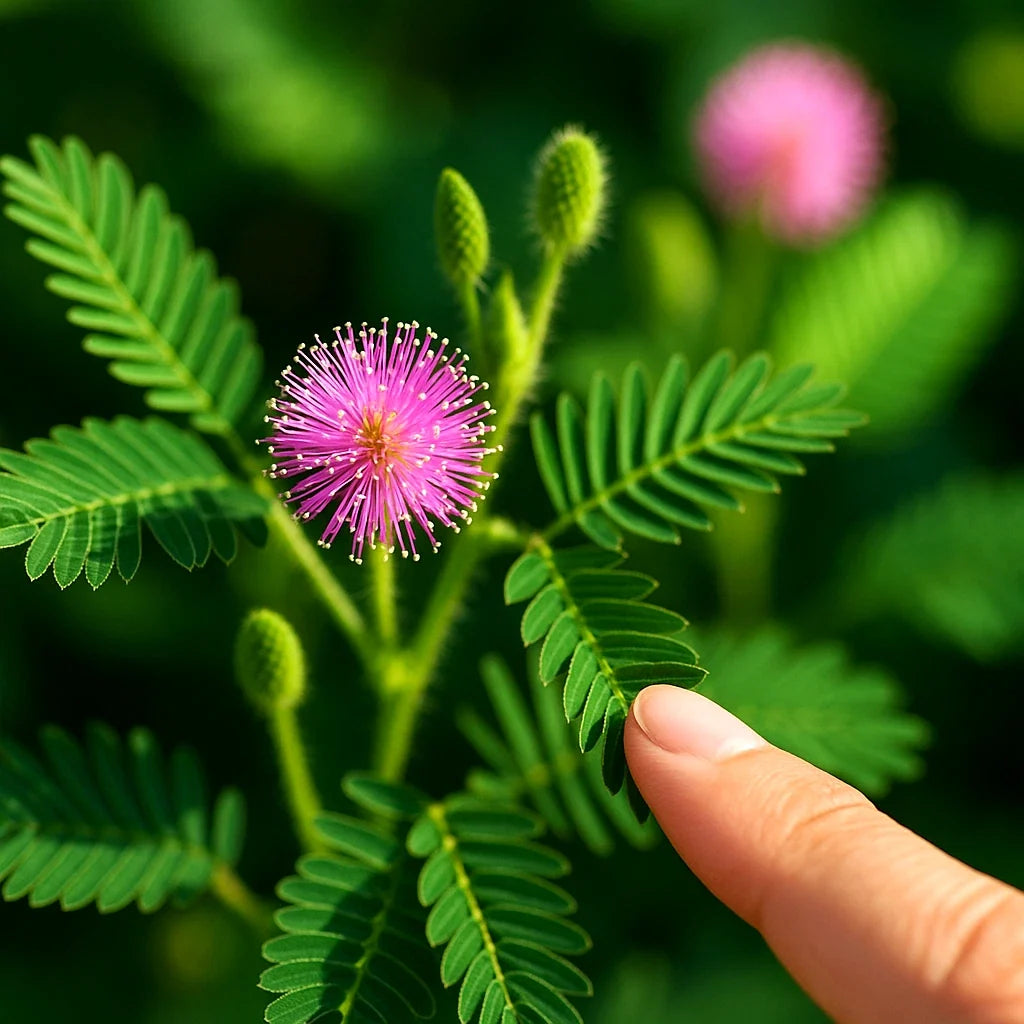 Mimosa Pudica Seeds | 100+ Touch-Me-Not Sensitive Plant Seeds | Fun Houseplant | USA