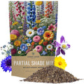 Bulk Wildflower Seeds 1/4 Pound Partial Shade Mix, 30000 Annual & Perennial Varieties for Gardens, Eco-Friendly Planting