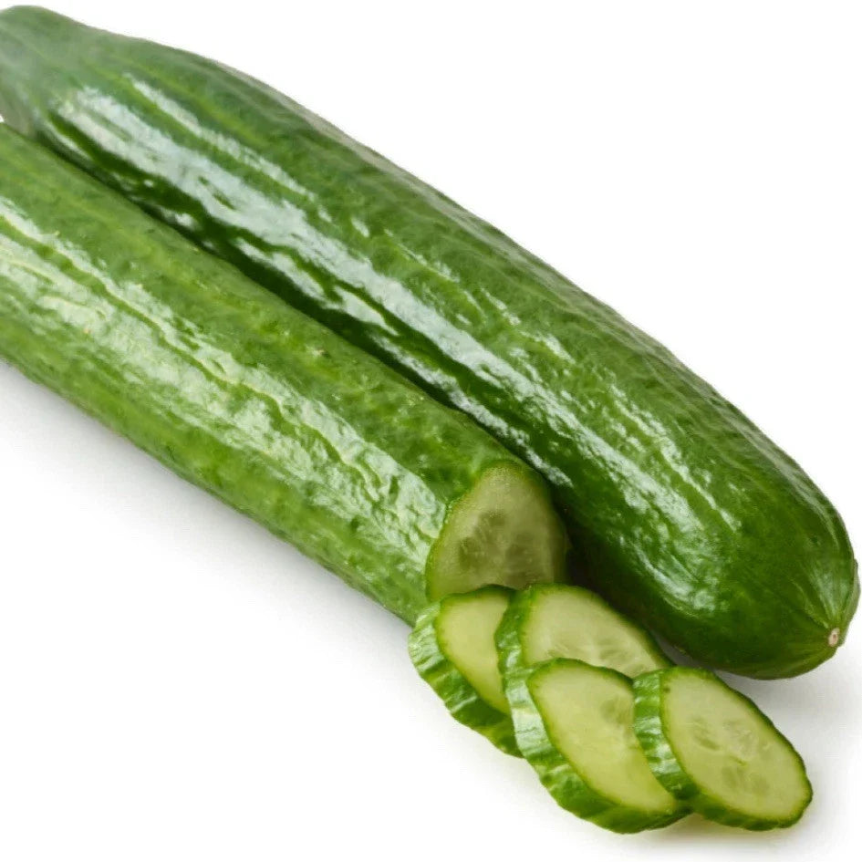 English Slicing Cucumber Seeds - 30+ Heirloom Non-GMO Organic Seeds - Cucumis sativus